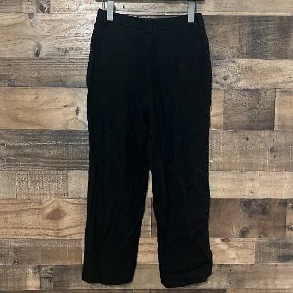 Zara Black Wide Leg Cropped Pants Size Small - Picture 3 of 4